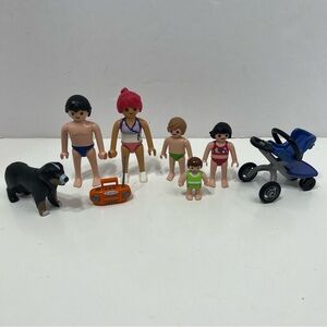 PLAYMOBIL beach family figures dolls toys
